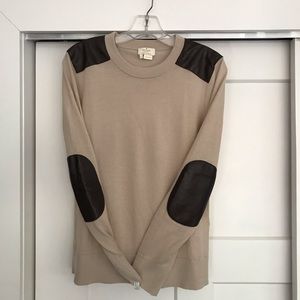 Kate Spade Wool Sweater w Sheep Skin Trim